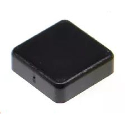 Cap voor 12x12 micro drukknop schakelaar vierkant Zwart